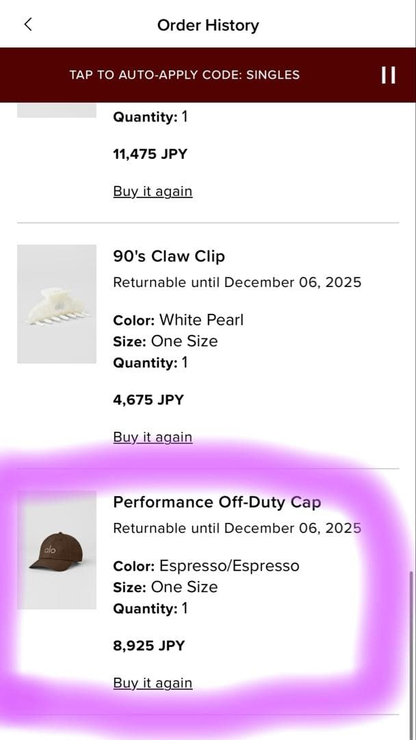 【新品未使用】alo yoga Off-Duty Cap Espresso