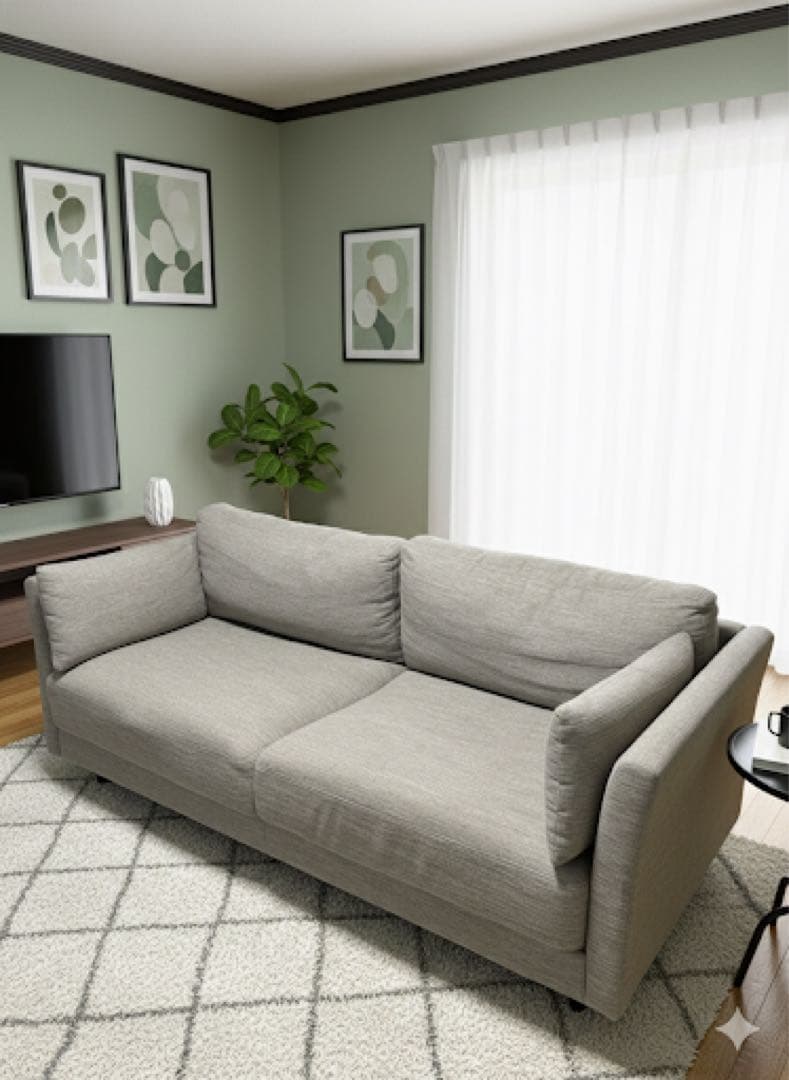 ニトリ 2〜3人掛けソファ ベージュ