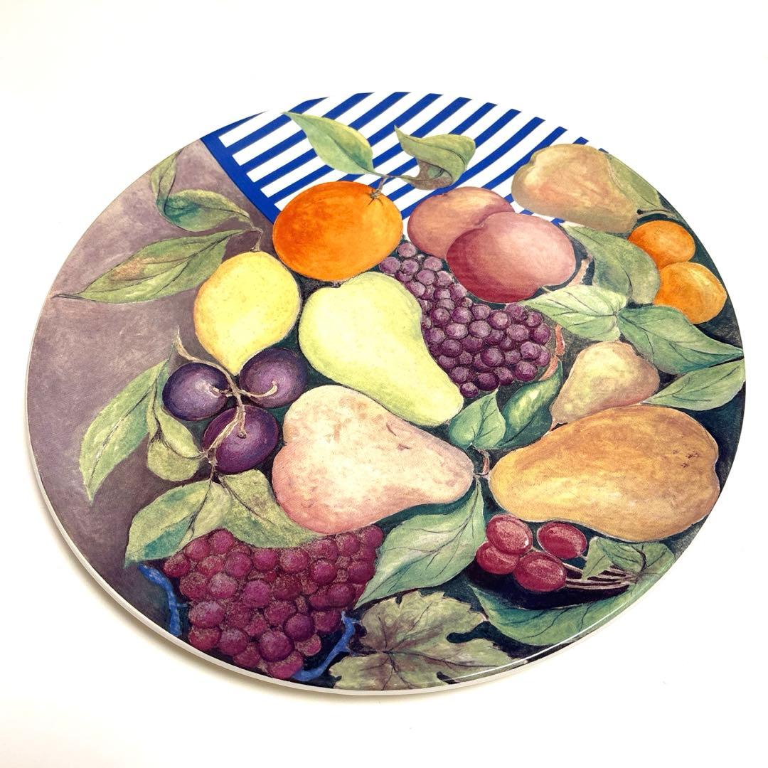 Gien France プレート　大皿　LA RONDE DES FRUITS