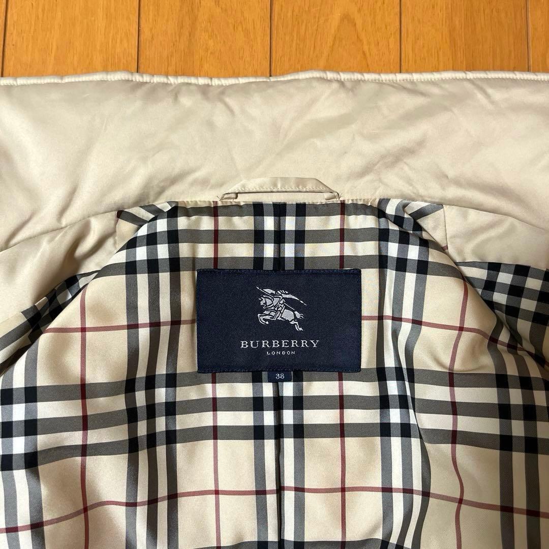 BURBERRY バーバリーロンドン 中綿ダウンベスト ノバチェック 38 美品