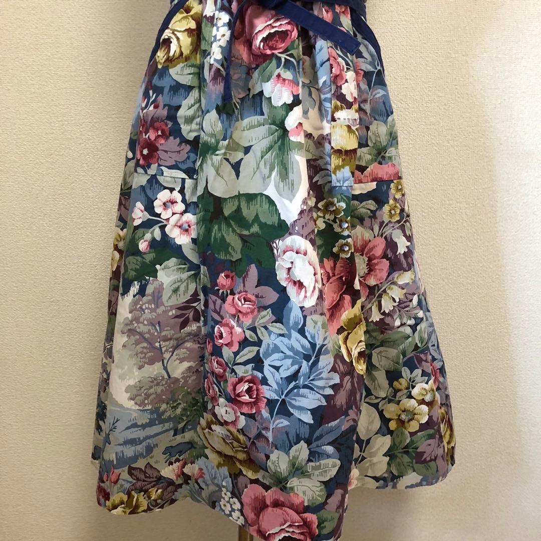 vintage♡70s♡ヴィンテージ♡花柄♡エプロンドレス