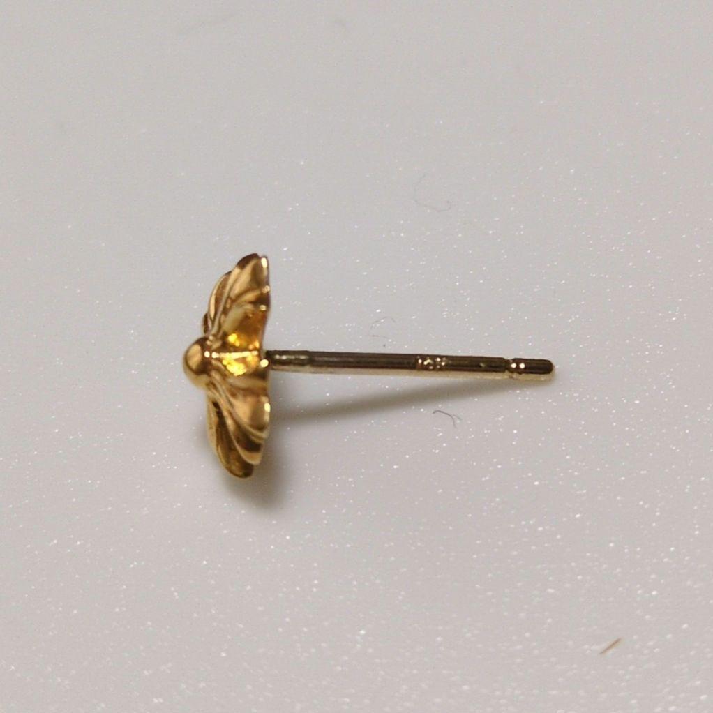 クロムハーツ22K NO2 CH PLUS スタッドピアスゴールド片耳用