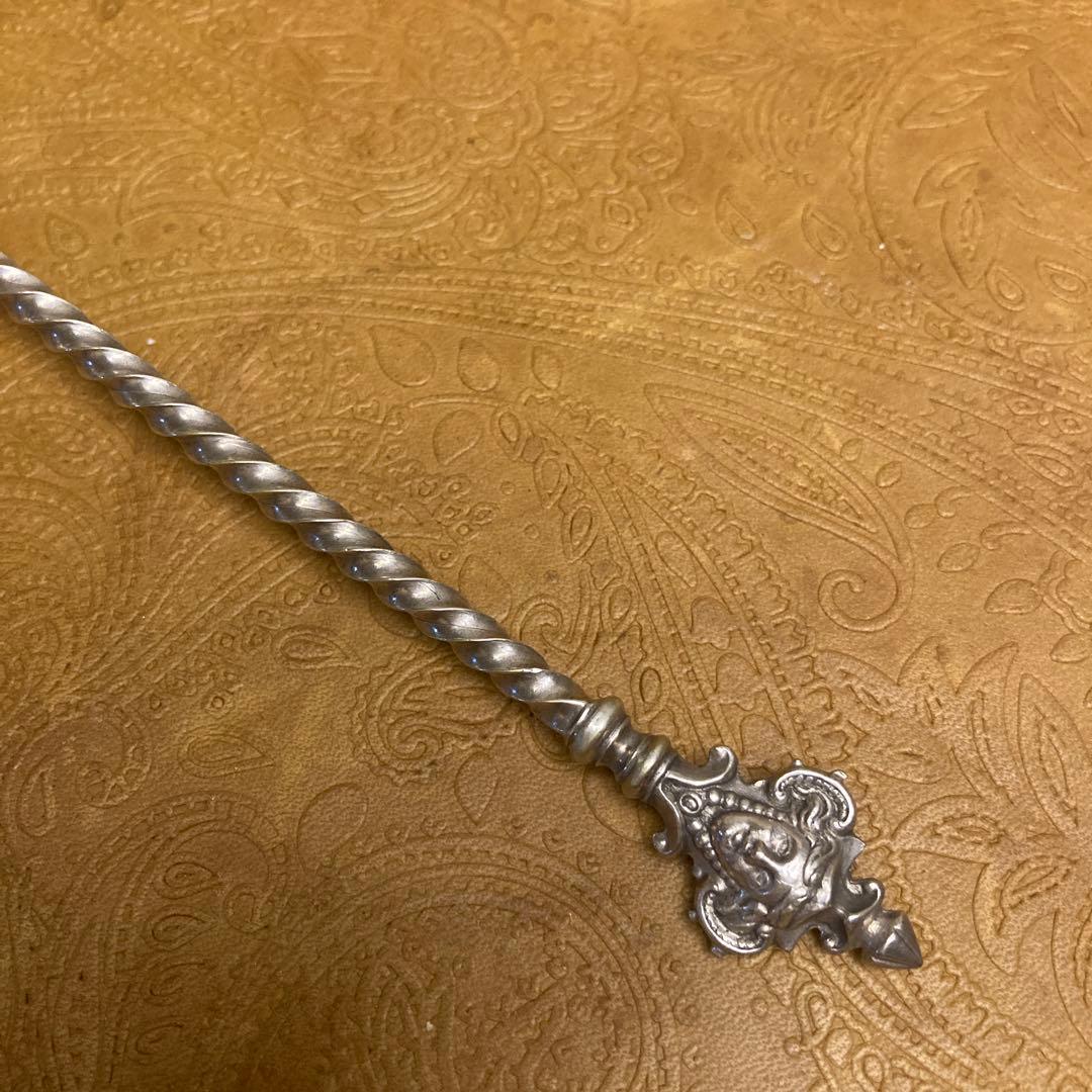 【純銀/約50g】ドイツ スプーン/20cm【マスカロン】