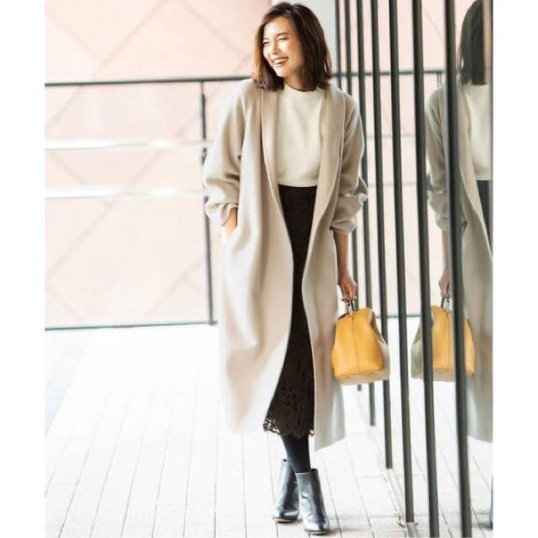 NOBLE ノーブル ショールカラーリバーコート　定価70,400円