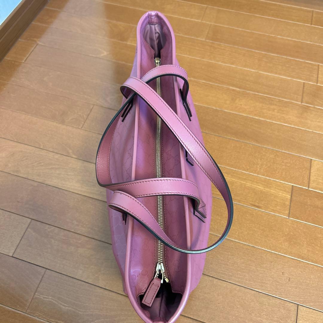GUCCI ピンク GGパターン マザーズバッグ
