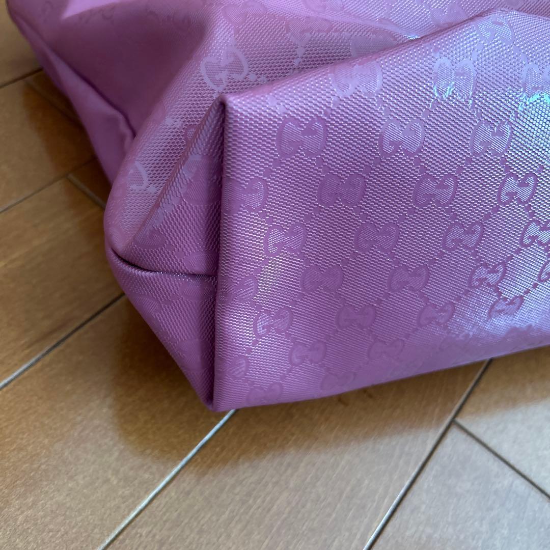 GUCCI ピンク GGパターン マザーズバッグ