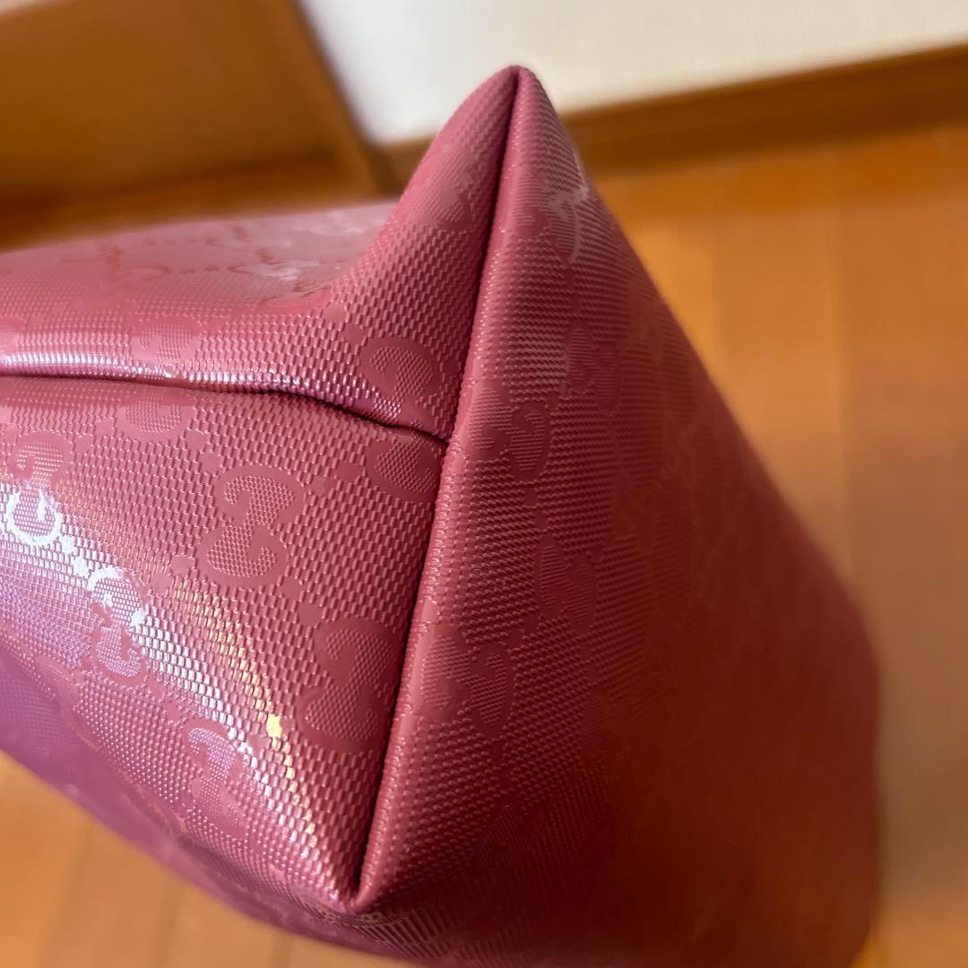 GUCCI ピンク GGパターン マザーズバッグ