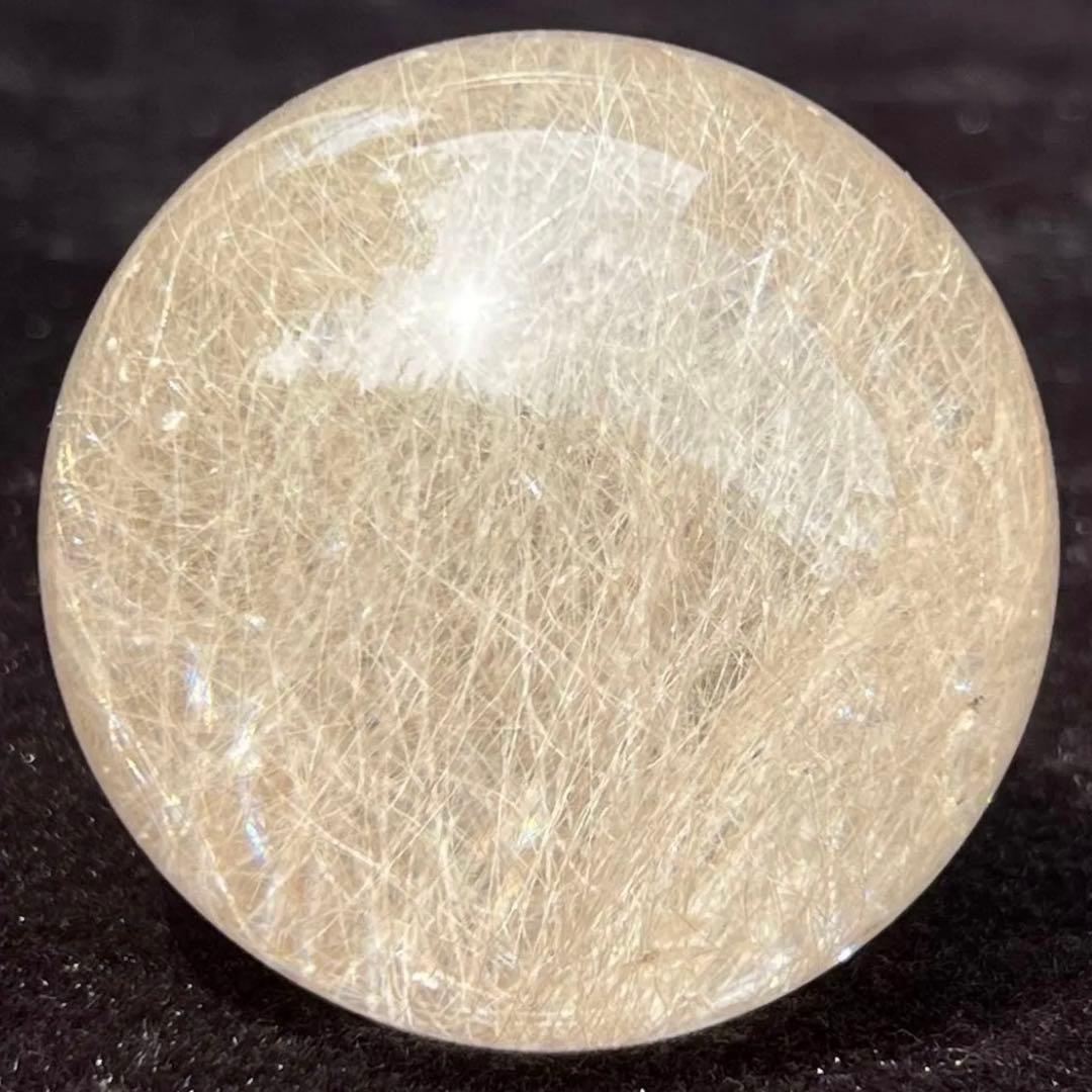 ☆激煌☆美宝珠☆極上別格品☆レインボー ルチル ゴールド シルバー 丸玉 天然石