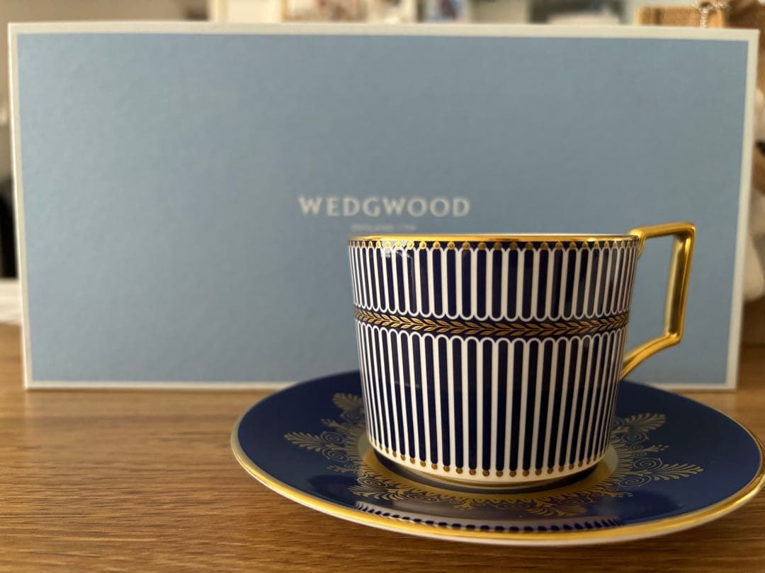 ウェッジウッド アンセミオンブルー　 カップ＆ソーサー セット