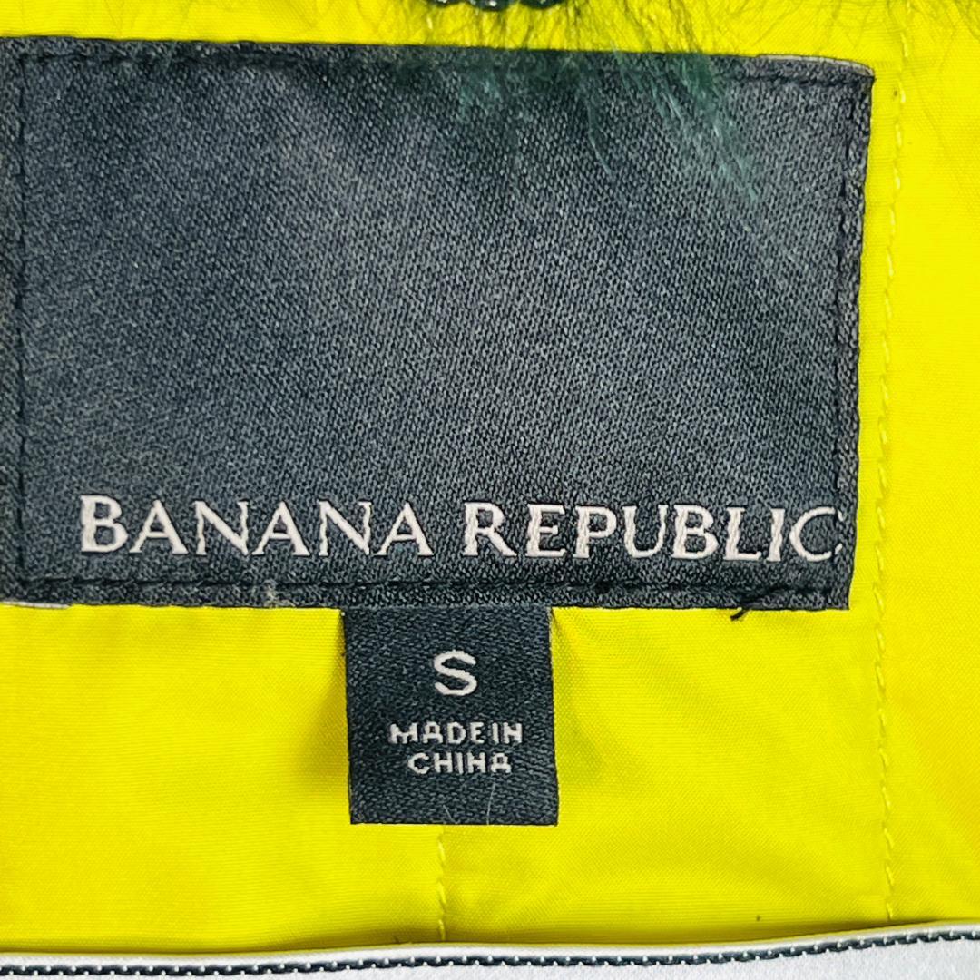 【ハリスツイード×バナナパブリック】ライダースジャケット　リアルファー　ラム革