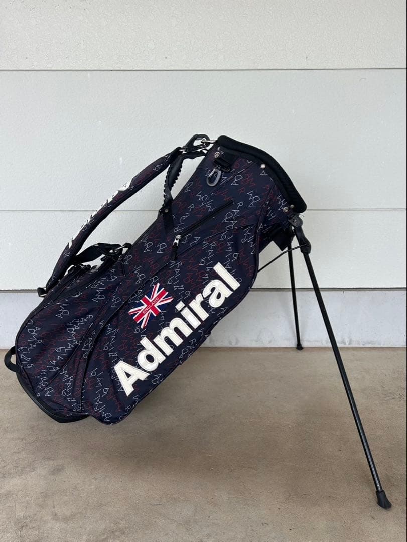 Admiral スタンド式ゴルフバッグ ネイビー