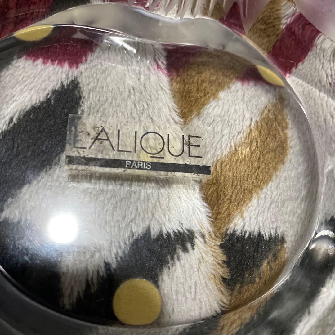 未使用品　ラリック　クリスタルガラストレイ　ライオン　獅子