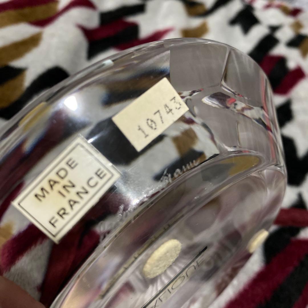 未使用品　ラリック　クリスタルガラストレイ　ライオン　獅子