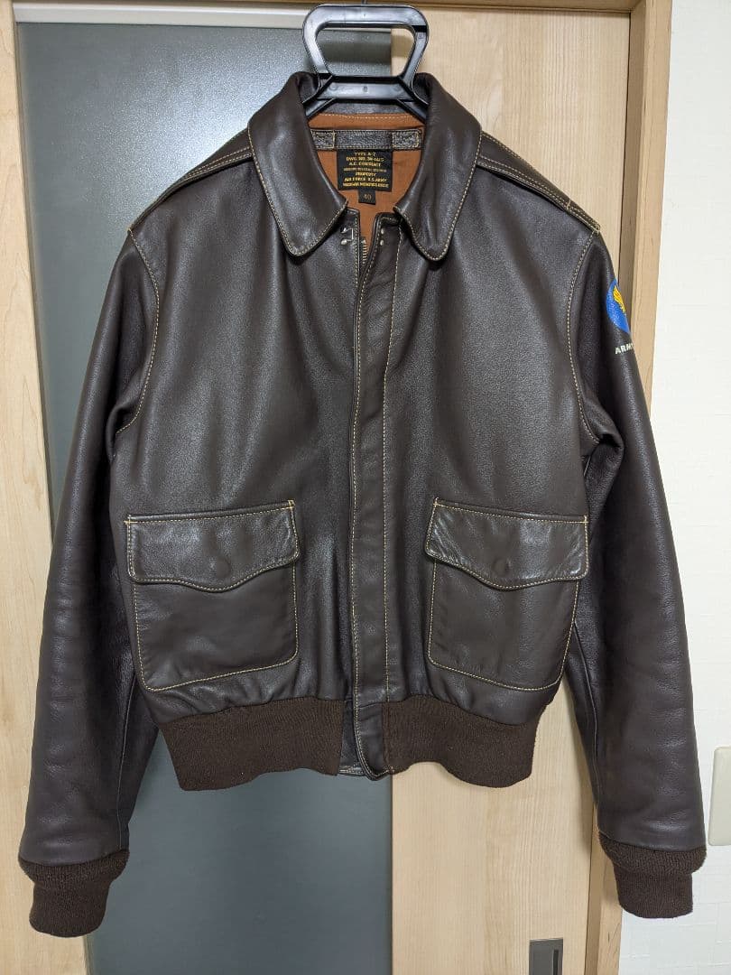 革ジャン　A2フライトジャケット サイズ40　モーガンメンフィスベル 馬革