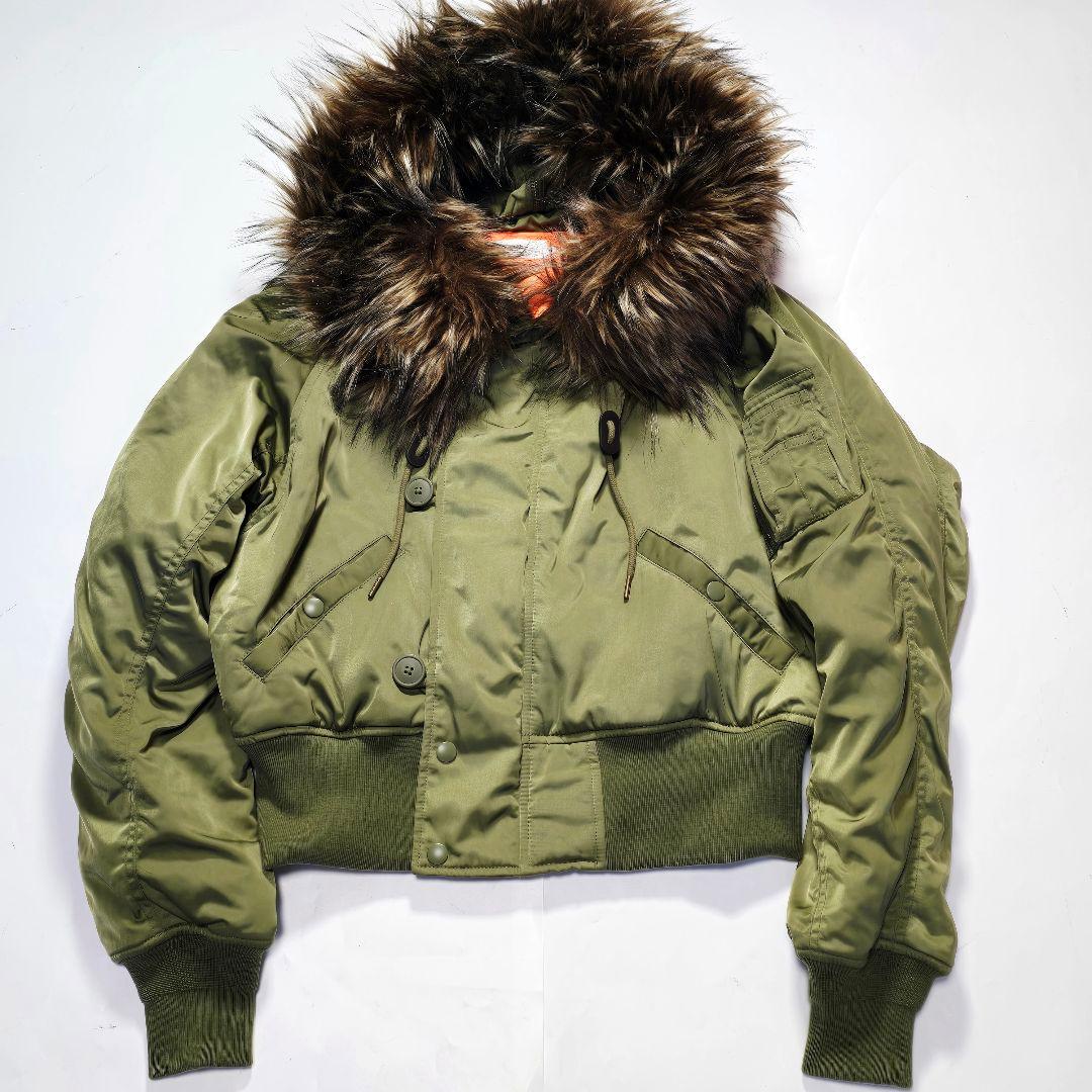 【美品】AZUL BY MOUSSY 短丈　N-2B 平成　Y2K ギャル　M