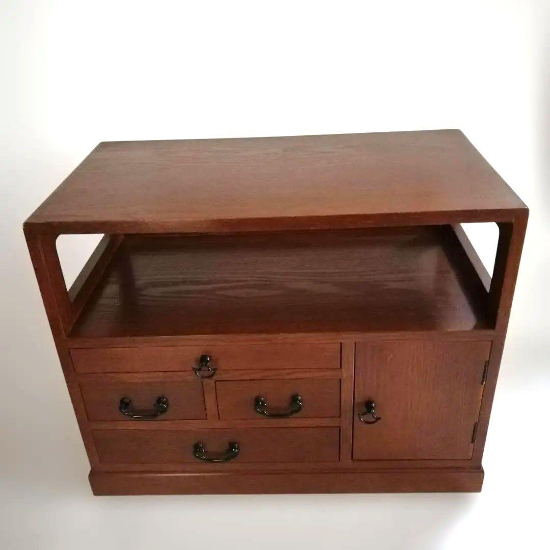 小茶箪笥 アンティーク 小物収納 電話台 昭和レトロ 和家具 和風キャビネット