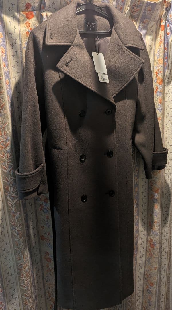 【新品未使用タグ付】UNITED TOKYO SUPER140ビッグカラーコート