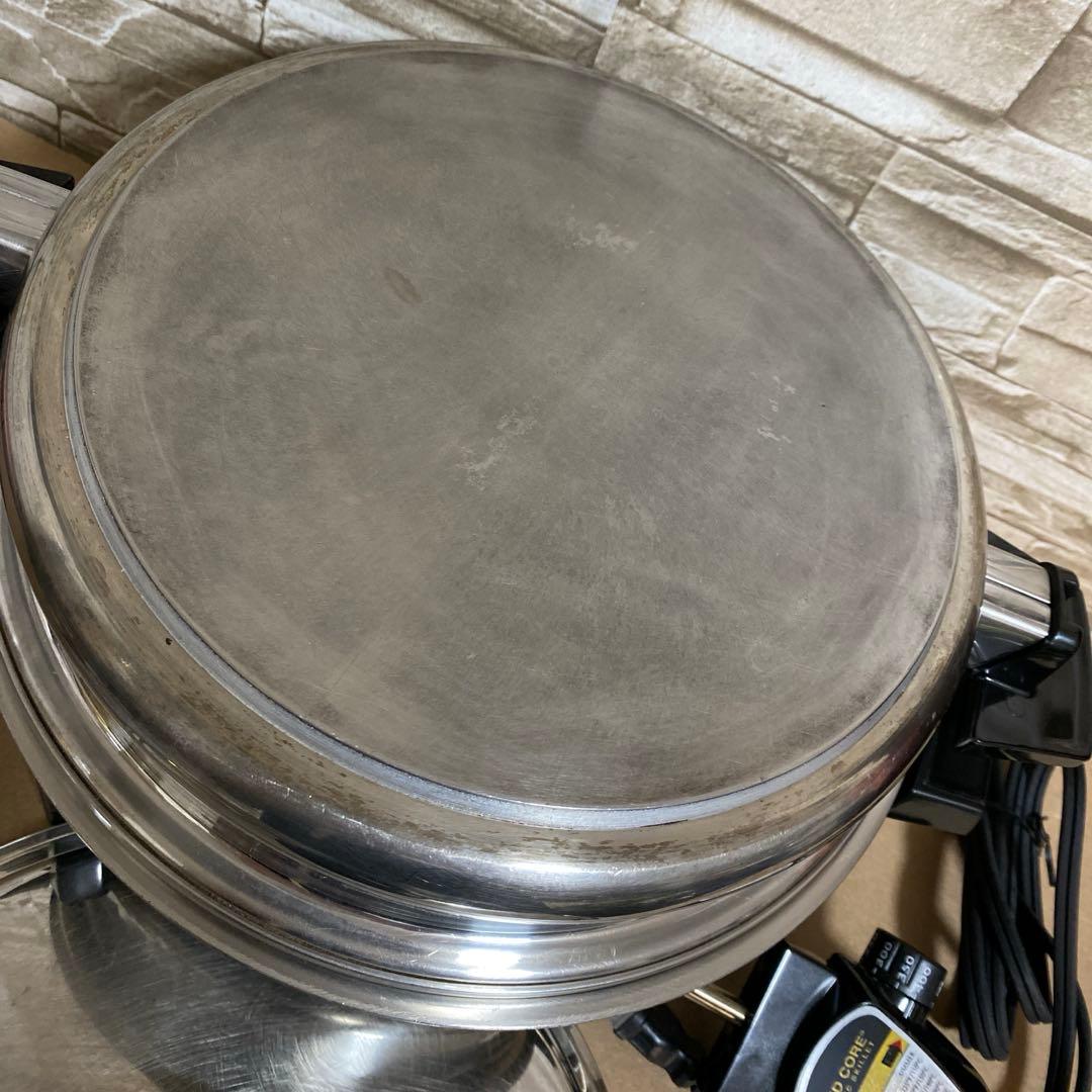 ロイヤルクイーン　IH対応品の大フライパン＆浅型電気フライパン鍋兼用蓋１枚