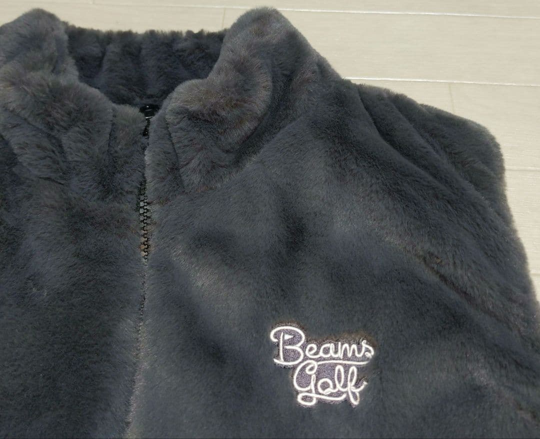 再再再値下げビームスゴルフ　中綿ワンピースL　グレー×黒