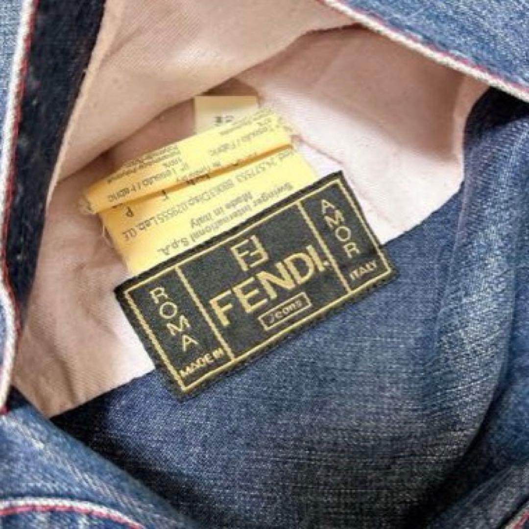 FENDI リバーシブル　デニムダウンジャケット　ズッカ　FF総柄