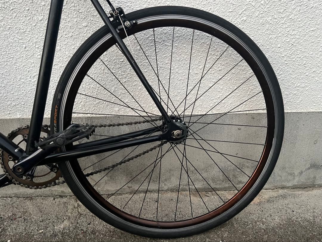 Fuji feather フジ フェザー ブラック 58cm シートポスト固着有