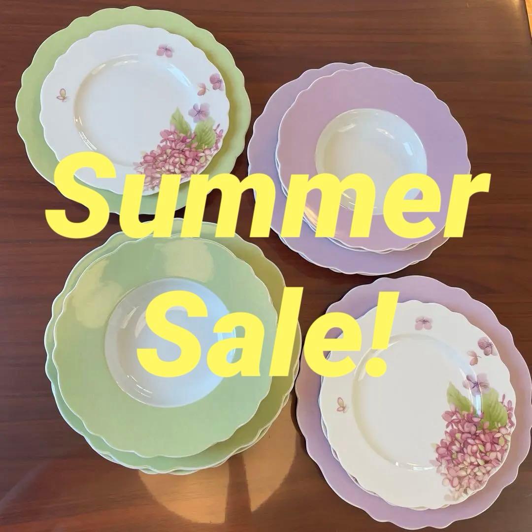 超レア　フッチェンロイター　食器セット　2色　30cm 計6枚