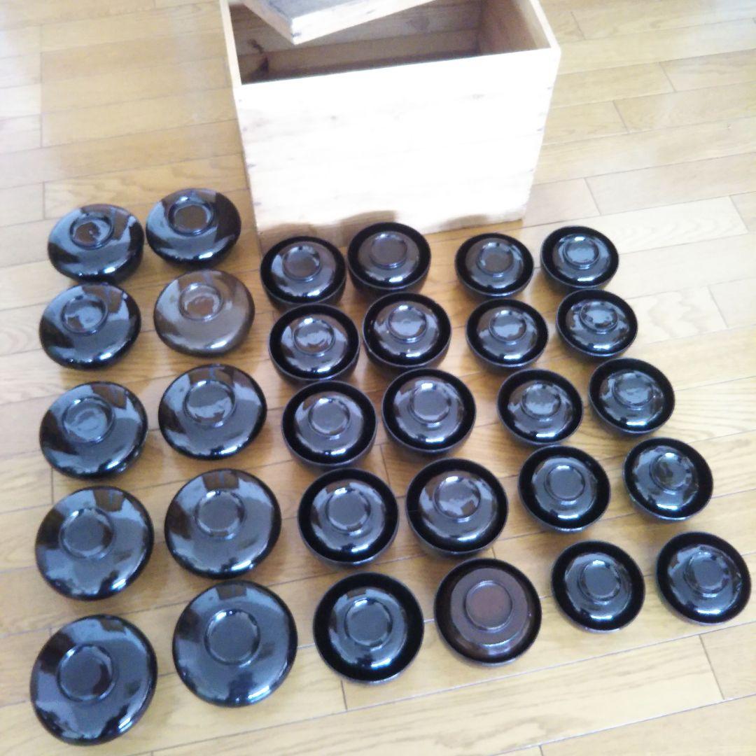 漆塗り椀　大中小3種類30客