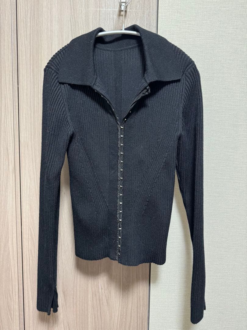 UNITED TOKYO オープンフックリブニット ブラック