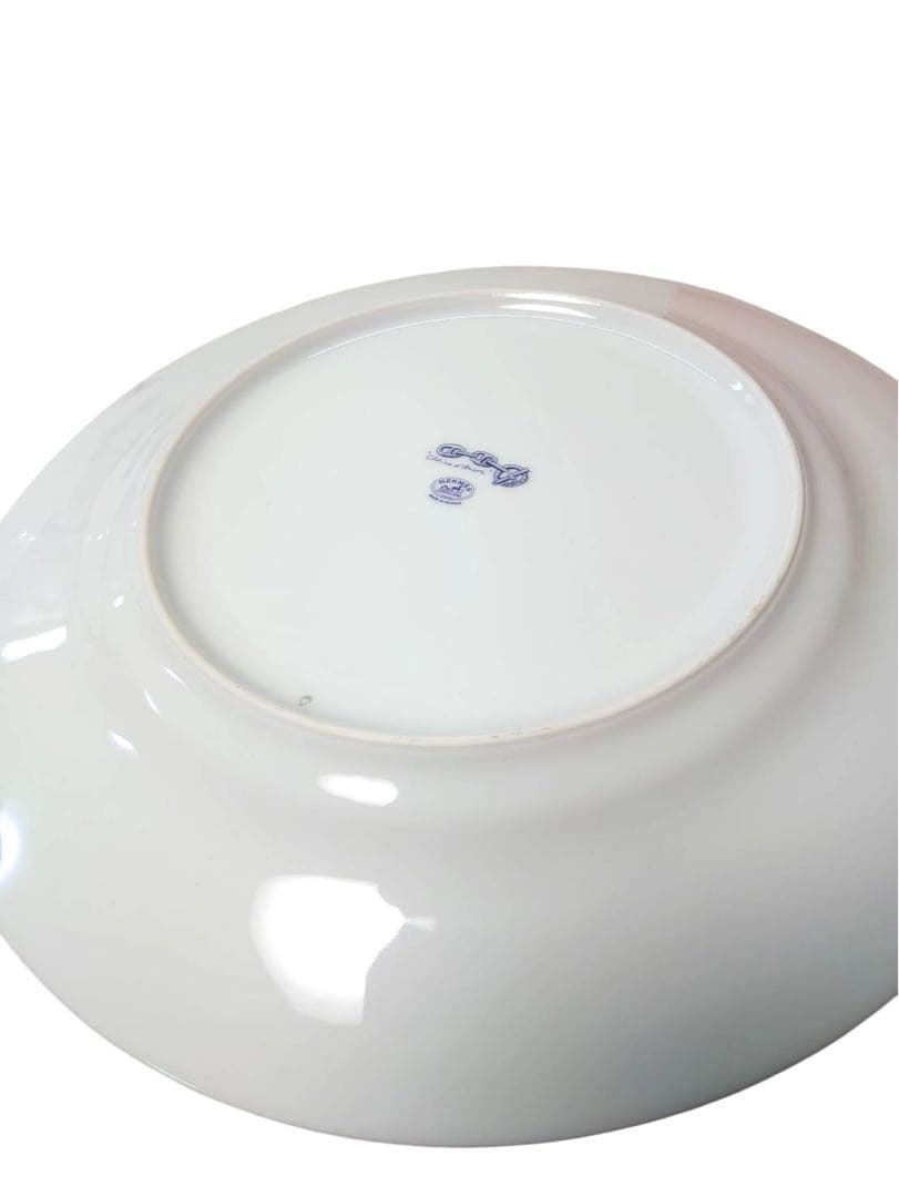 HERMES エルメス シェーヌダンクル ブルー 27cm ペアプレート