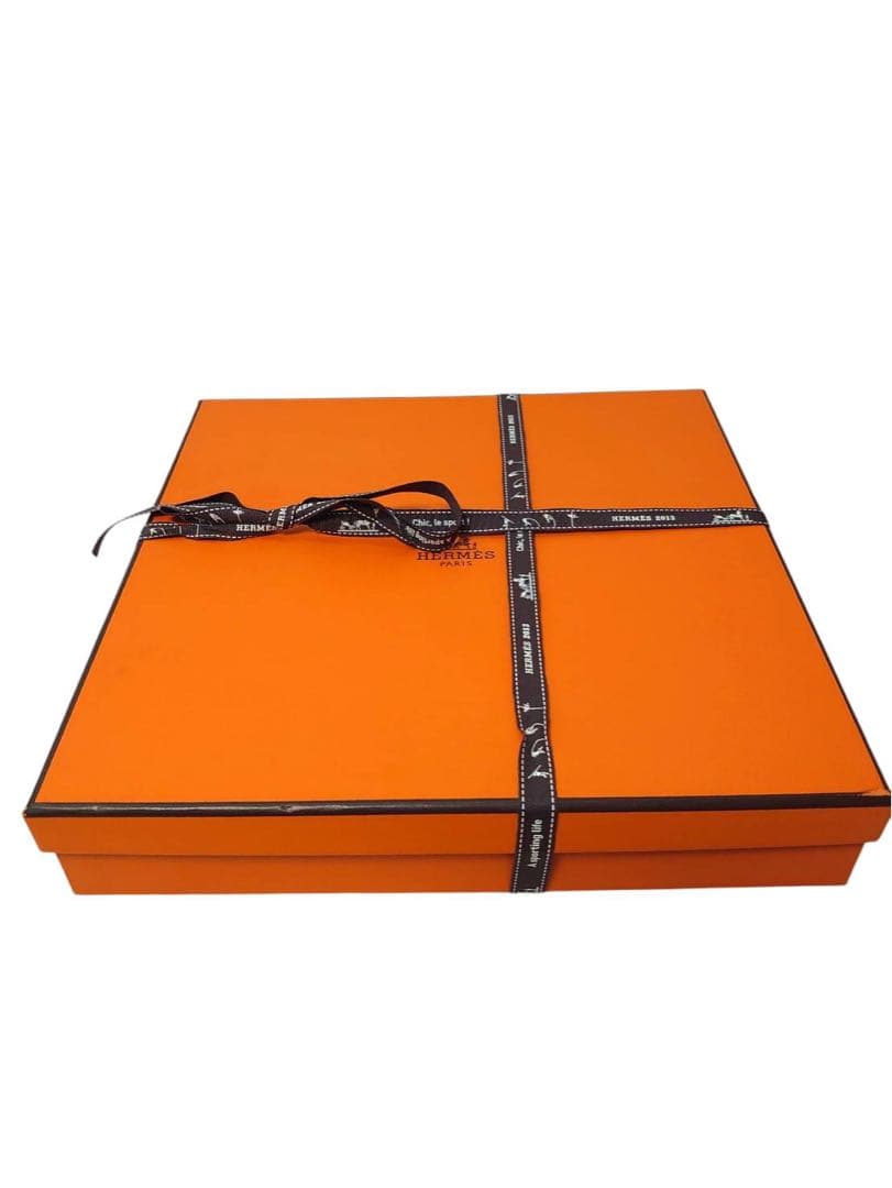 HERMES エルメス シェーヌダンクル ブルー 27cm ペアプレート