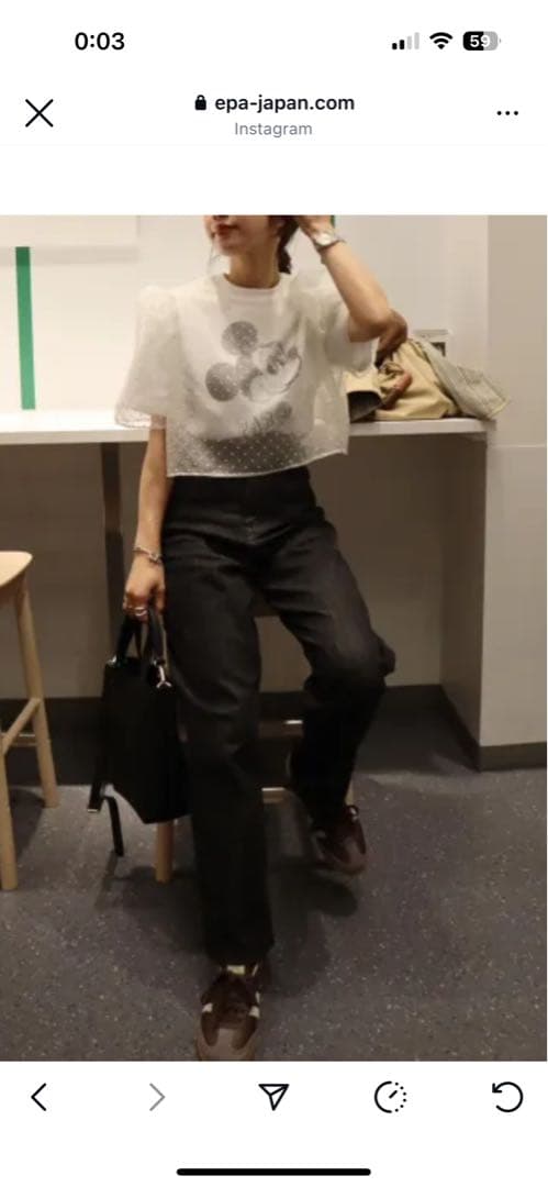 未使用 タグ付き ëpa ドット シアーブラウス ホワイト