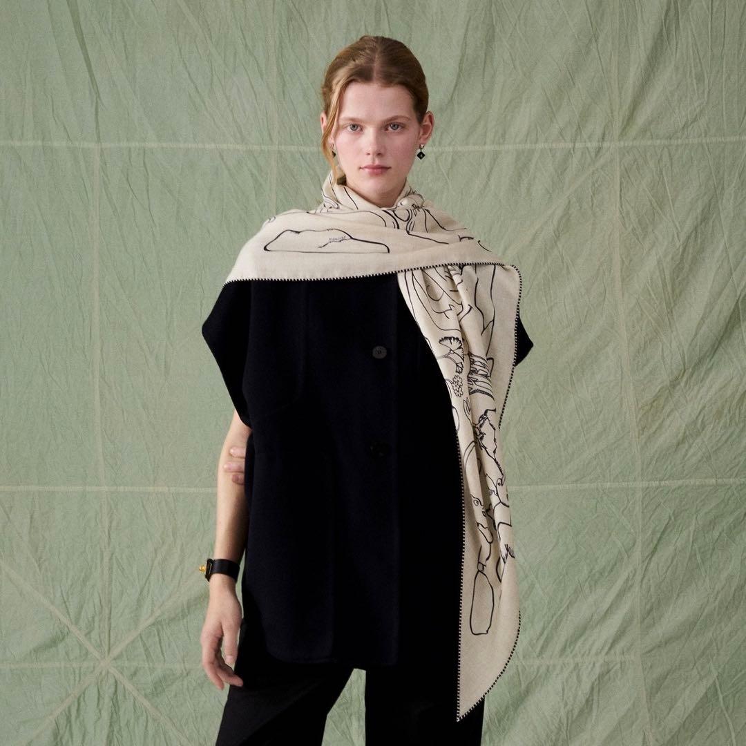 新品・2025AW　エルメス　カシシル　トライアングルジェアン　千と一のウサギ