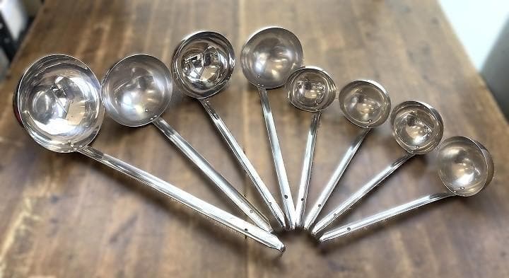 玉虎堂製作所 マルタマ ステンレス 業務用 スープレードル 8点セット