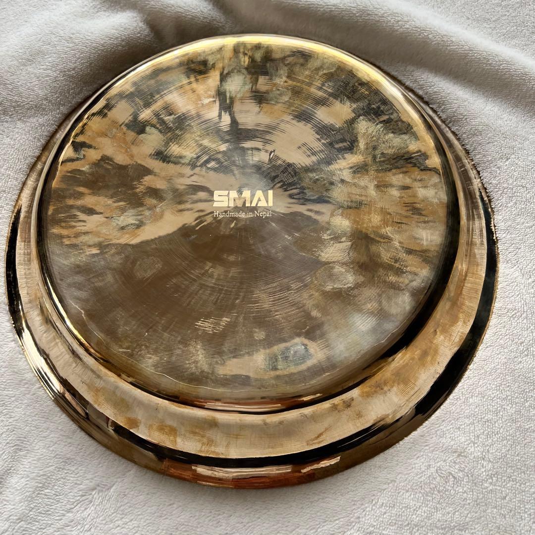 【ブロンズ プレート青銅 皿】ネパール産タカリ皿3枚セット 新品未使用