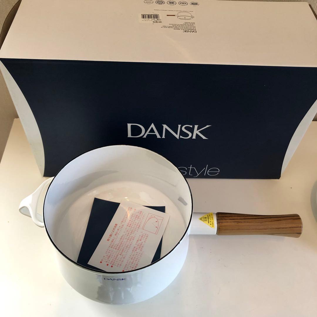 【新品未使用】DANSK コベンスタイル 深片手鍋 18.5cmホワイト
