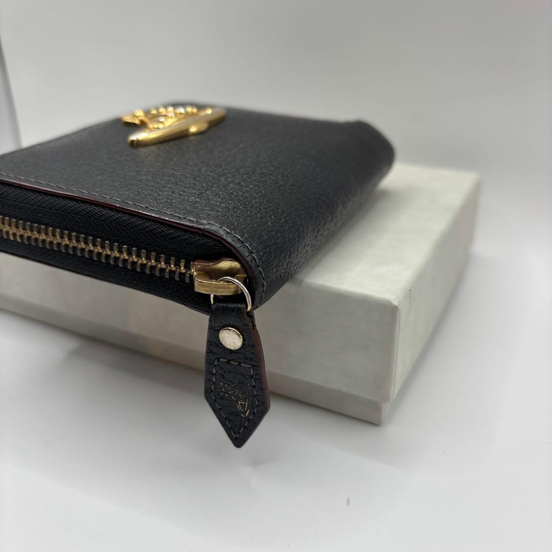 vivienne westwood 二つ折り財布　ラウンドジップ　ブラック　財布