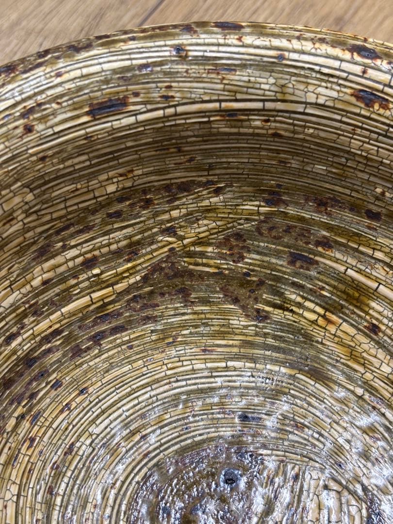 余宮隆 師:中里隆 刷毛目 大鉢 希少品 かいらぎ 梅花皮 中川自然坊 作家さん