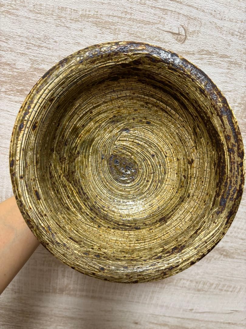 余宮隆 師:中里隆 刷毛目 大鉢 希少品 かいらぎ 梅花皮 中川自然坊 作家さん