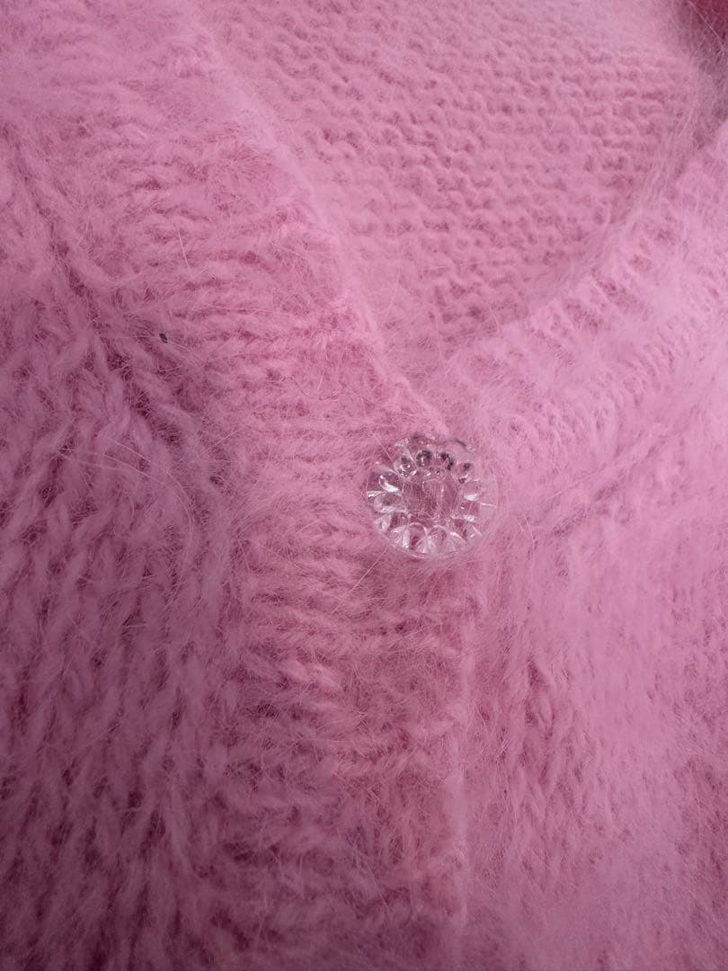 Fifichachnil アンゴラカーディガンpink