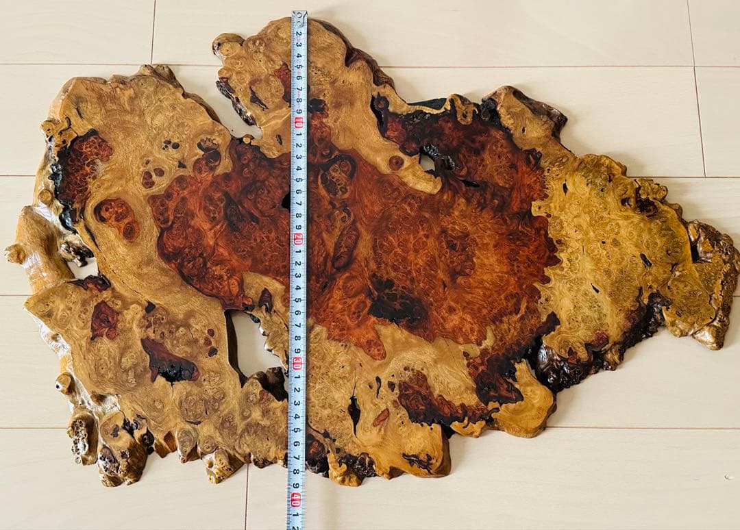 ☆花梨☆カリン☆一枚板☆花台 華台 置き台 飾り板一枚板 敷板 天然木☆美品