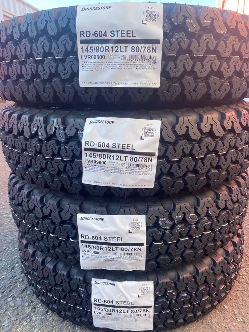ブリヂストンRD-604 STEEL 145/80R12LT