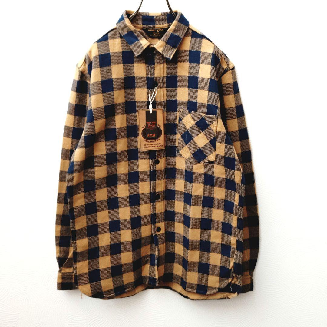 や*ん様 新品 日本製 WEST RIDE ウエストライド チェックネルシャツ