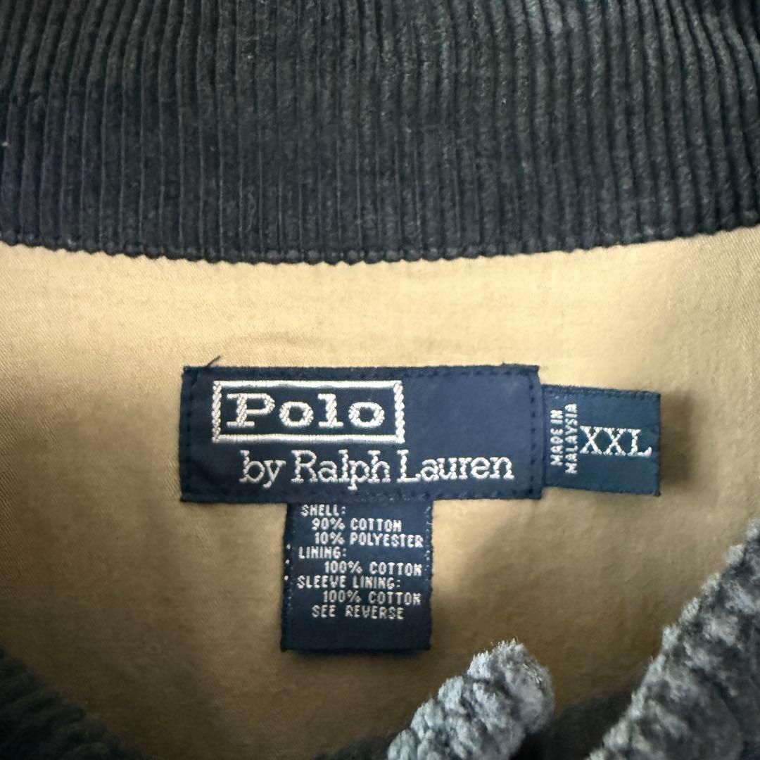 ラルフローレン 90s コーデュロイスイングトップ 金刺繍 XXL 希少 美品
