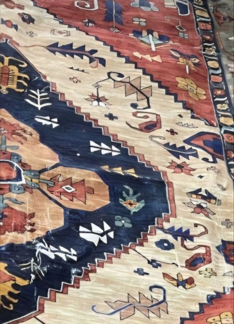 ペルシャ風絨毯 ラグ 洗える 160x200cm　お洒落　高級　カーペット