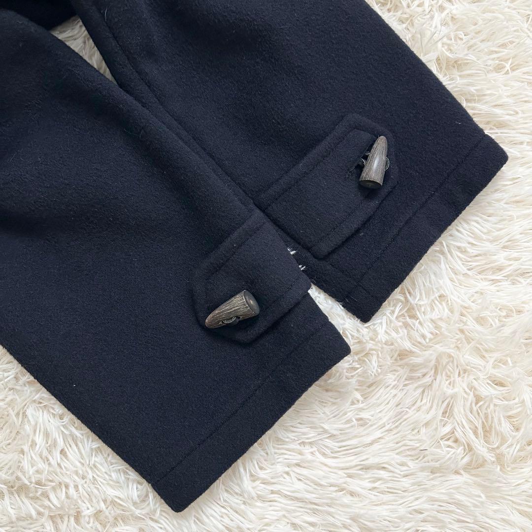 アクアスキュータム 大きいサイズXL ウールロングダッフルコート ネイビー