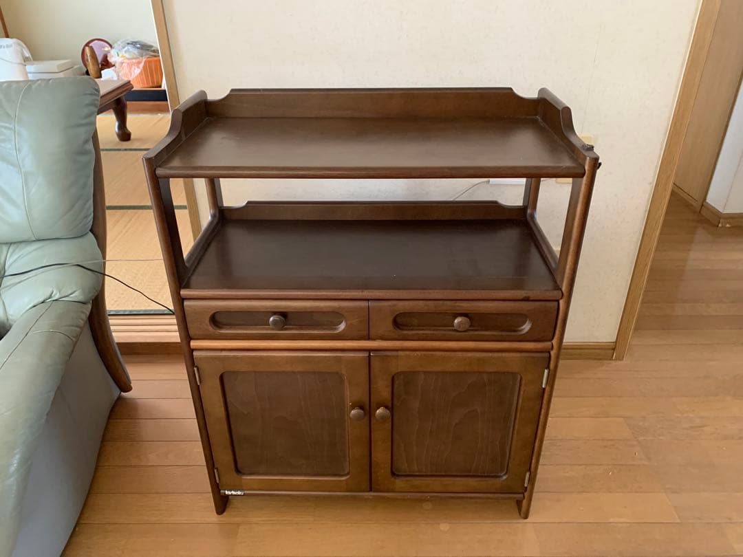 【yo-113】カリモク家具　karimoku ブラウン木製キャビネット