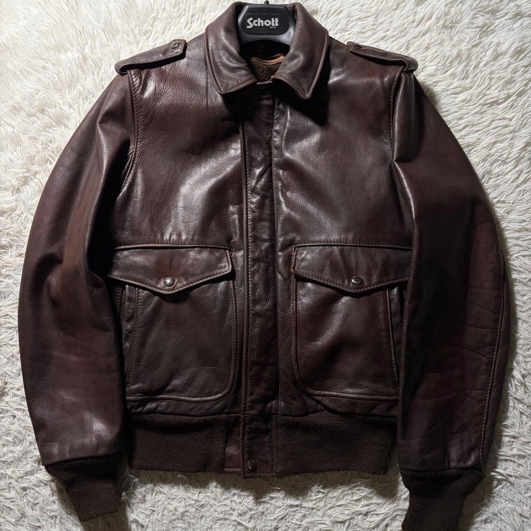 H*o様 美品■schott フライトジャケット　G-1 184SM 本革　US