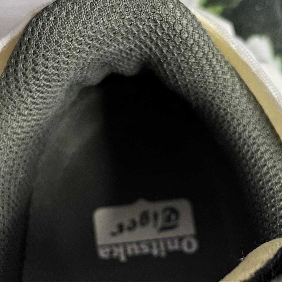 美品　オニツカタイガー　超人気モデル　レザー　デンティグレ　ホワイト