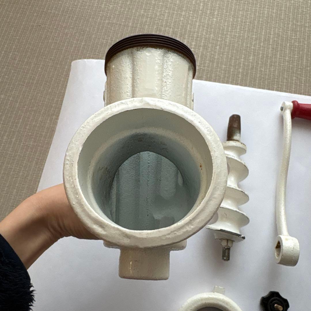 BONNY 手動ミンサー 手廻し式　味噌作り　白　ホワイト