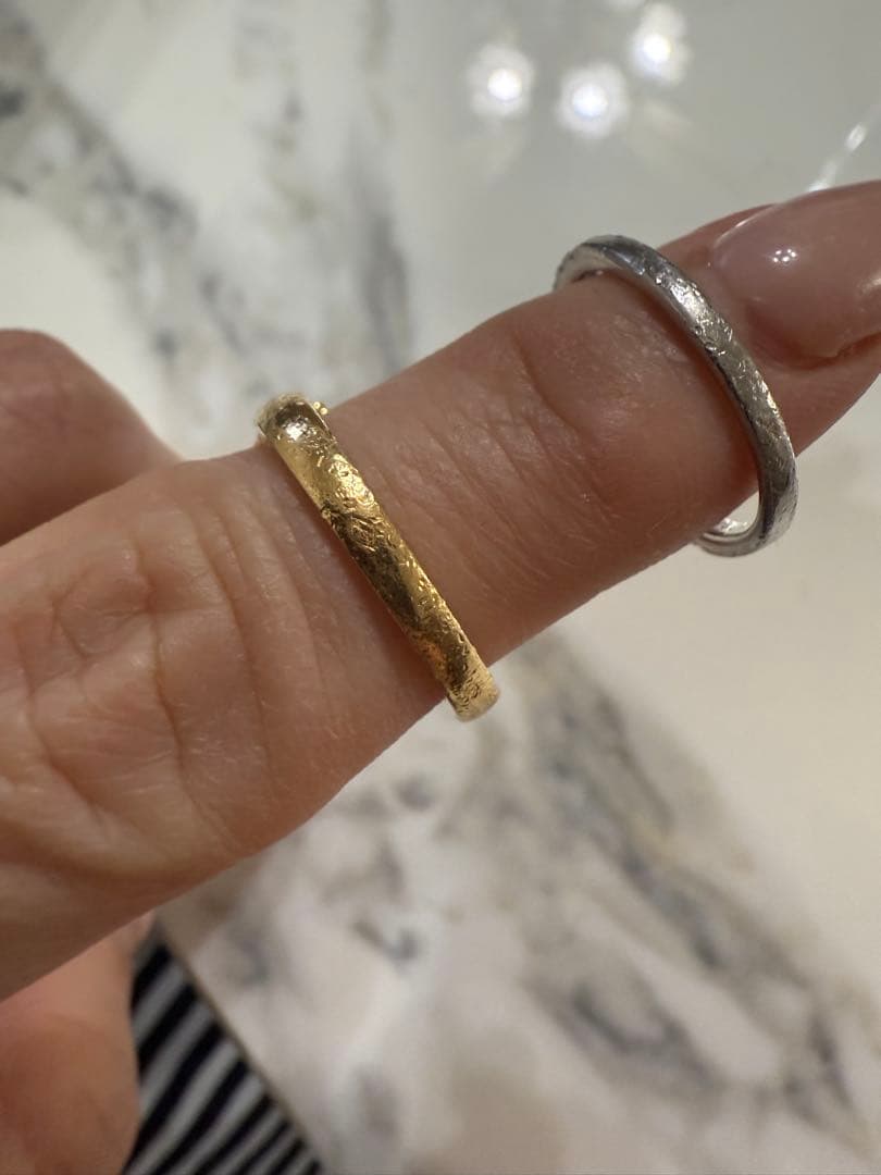 noel　ヴァンクリーフ　マザーオブパール　ゴールドリング　53